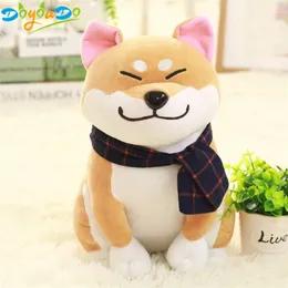 柴犬犬の人形のおもちゃ日本の柔らかいぬいぐるみかわいいコスプレギフト25cm 210728