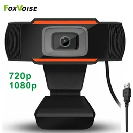 Webkamera 1080p 720p HD Webkamera Gamer Cam PC Laptop Notebook Dator USB Mikrofon Webcan för att lära dig Youtube Video Gaming