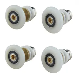 4Pcs Shower Door Rollers Runners Wheels Pulleys Guides Home Bathroom Push Pull Sliding Replacement Parts Other Hardware