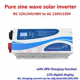 GTK 12V 24V 48V to 110V/220V rated power 2000W inverter with UPS Charging function for RV Camper Home appliance