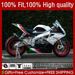 Injektionsformmissor för Aprilia RSV4 Vit Rödgrön RSV 1000 RSV-1000 RSV1000 R RR 16 17 18 19 Kroppsarbetet 40NO.42 RSV1000RR 2016 2017 2018 2019 RSV1000R 16-19 OEM-kropp