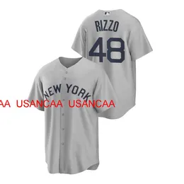 Herren Damen Jugend Anthony Rizzo Grau 2021 Field of Dreams Jersey Genähte Baseball-Trikots XS-5XL 6XL