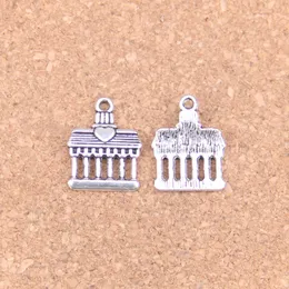 133 pz argento antico placcato bronzo tempio greco charms pendente fai da te collana braccialetto risultati del braccialetto 18 * 14mm