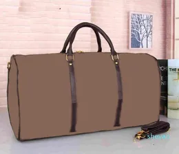 55CM PU Leather designer men Suitcases luggage Sport Outdoor Packs shoulder Travel bags messenger bag Totes bags Unisex handbags Duffel 0339