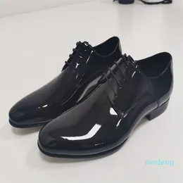 Designer Moda Dress Sapatos Masculinos de Negócios Laces Baixo Alta Qualidade De Alta Qualidade Escritório De Escritório Partido Fábrica-Calçado Preto Tamanho: 39-47 2022