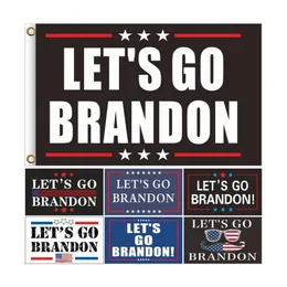 バナーフラグ2024 NEW Let's Go Brandon Trump選挙旗両面大統領旗150*90cm