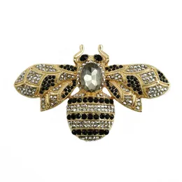 Bling Büyük böcek arı broş kristal rhinestone böcek pimi kadınlar için