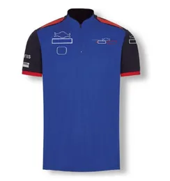 2021 F1 Formuła 1 Drużyna Logo samochodu Szybkie suszące i oddychające kombinezon wyścigowy F1 Krótkoczerwiecze koszulka Polo Shirt Lapel Car OV315J