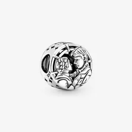 Designer-Schmuck 925 Silber Armband Charm Bead passend für Pandora Sweet Couple Kiss Schiebearmbänder Perlen europäischen Stil Charms Perlen Murano
