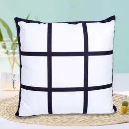 Sublimation Blanks Pillow Case 4 Panel Cases Cushion Cover Throw Pillows Covers for Printing Sofa Couch DIY ZWL720