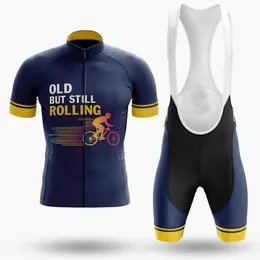 2024 Old, ale wciąż toczące się rowerowe rowerowe koszulki MTB Mountain Rower Ubranie Mężczyźni Krótki zestaw Ropa Ciclismo Ubrania rowerowe Maillot Culotte