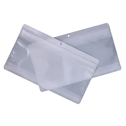 Impresso flor laço de plástico zip bloqueio meias auto selo sacos 100 pçs / lote multi-tamanhos claros em bolsas de embalagem de vedação de zíper frontal