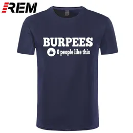 REM Yeni Erkek Şık Burpees Sıfır İnsanlar Böyle Crossfit T Shirt Erkekler Pamuk O Boyun Üstleri Vücut Geliştirme Kısa Kollu T-shirt 210322