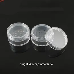 300pcs / lot 20g 20ml 명확한 크림 항아리, 아이 섀도우 메이크업 20cc 네일 파우더 젤 컨테이너 작은 스택 빈 느슨한 전원 포트 굿 qualty