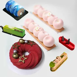 Meibum Long Strip Mousse Bakning Mögel 29 Typer Non-Stick Silicone Mold Party Dessertkaka Dekorera Verktyg Kök Bakeware 210702