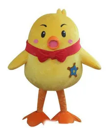 Halloween Little Chick Mascot Kostym Högkvalitativ Specialdesig Cartoon Plush Anime Tema Karaktär Vuxen Storlek Julkarneval Fancy Dress