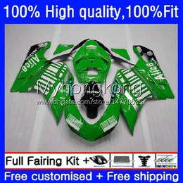 Verde ALICE Iniezione OEM Per DUCATI 848S 1098S 1198S 07-12 Carenatura 14No.129 848R 848 1098 1198 S R 07 08 09 10 11 12 Corpo 1098R 1198R 2007 2008 2009 2010 2011 Carenatura 2012