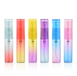 5ml Travel Liquid Fine Mist Perfume Atomizer Butelki Refillable Gradient Plastic Spray Pusta Butelka SN3339