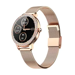 Fashion Diamond Smart Watch Women Fitness Tracker Electronics Armband för Andriod IOS Clock Luxury Armband Smartwatch