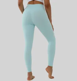L-31 Kvinnors Leggings Hög midja Solid Färg Yoga Sportbyxor Övning Casual Fashion Running Fitness Gym Kläder Kvinnor Tights Byxor