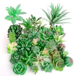 Hem trädgård dekoration grön konstgjorda succulenter växter skrivbord mini små bonsai sovrum vardagsrum prydnad fest leveranser