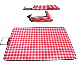 Foldable Waterproof Picnic Mat Fashion Plaid Thicken Pad Breathable Soft Outdoor Portable Camping Travel Beach Blanket Mattress Y0706