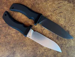 Hochwertiges Outdoor Survival Gerade Jagdmesser A8 Stone Wash Drop Point Klinge G10 Griff Feststehende Messer mit Lederscheide