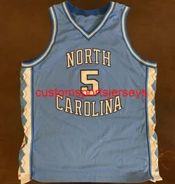 メンズ女性の若者NCAA UNC North Carolina Tar Heels Ed Cota Basketball Jersey Embroidery任意の名前番号を追加