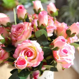 Dekorativa blommor kransar Rose Eternelle Kwiaty Flores Artificiales de Alta Calidad Real Touch Hochzeit EV Dekorasyon Aksesuarlar bröllop