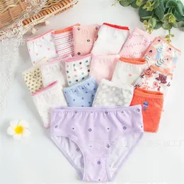 24pcs/Lot Cotton Girls Briefs Children's Underwear Triangle Panties Kids Underpants 2-12Years 2479 Q2