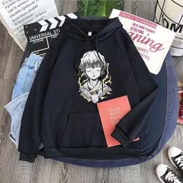 Hot Anime Demon Slayer Agatsuma Zenitsu Print Hoodies Sweatshirt Cartoon Harajuku Streetwear Oversized Casual Hoodies Y0319