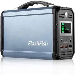 USA STOCk FlashFish 300W Solar Generator Battery 60000mAh Portable Power Station Camping Potable Battery Recharged, 110V USB Ports for CPAP a18