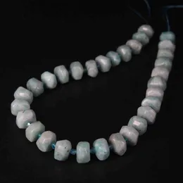 30-32pcs/strand Peru ite Faceted Nugget Spacer Loose Beads,Natural Gems Stone Cut Rondelle Bead Pendant Jewelry Making