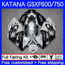 Feedings for Suzuki Katana GSX600F GSXF750 GSXF 600 750 CC GSXF-600 18NO.8 GSX750F 600cc 750cc 03 04 05 06 07 GSXF600 GSXF-750 2003 2007 2007 Body White Black