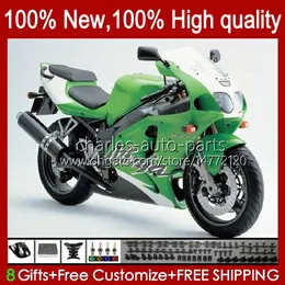 KawasakiのためのOEMのボディNinja ZX7R ZX750 1996 1997 1997 1997 1999 2000 2000 2001 2002 2003 1999 2000 2000 2001 2002 ZX 7 R ZX 750 ZX 7R ZX-750 ZX-7R 96 97 98 99 00 01 02 03フェアリングファクトリーグリーン新品