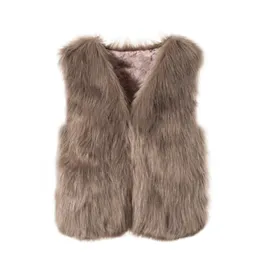 Zadorin Höst Vinter Mode Waistcoat Kvinnor Faux Fur Vest Rosa Vit Kort Faux Fur Coat Kvinnor Fur Gilet Fourrure Veste Femme 211206