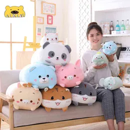 AIXINI 9 Styles Animal Sweet Dinosaur Pig Cat Bear Plush Pillow Soft  Cartoon Panda Hamster Elephant