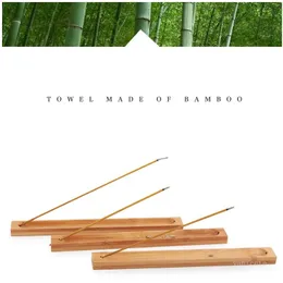 Naturlig vanlig ved rökelse pinne aska catcher brännare hållare trä rökelse pinnar hållare hem dekoration bambu pinnar / tråd stick / rökelse produkter zc269