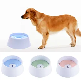 1200ml Pet Cat Dog Water Bowl Floating Bowl Slow Water Feeder Dispenser Anti-Overflow Pet Fountain Y200922