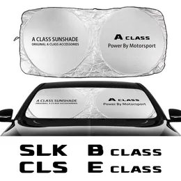 Car Windshield Sunshade Cover For Mercedes W124 W203 W204 A B C E S CLASS CLA CLS SL SLC SLK Accessories