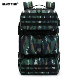 NANCY TINO 65L Tactical Military Outdoor Shoulders Package Waterproof Nylon Backpack Trekking Climbing Men's Travelling Bag Q0721
