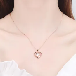 Heart Design Necklaces S925 Sliver Forever Love Jewelry for Women Mother Girlfriend Wife without Gift Box ottie hot