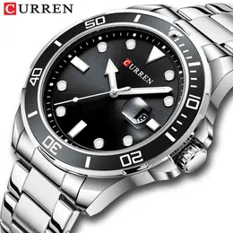 Curren Top Brand Luxury Мода Дайвер Часы Мужчины Водонепроницаемый Дата Часы Спортивные Часы Мужская Кварцевые наручные часы Relogio Masculino 210517