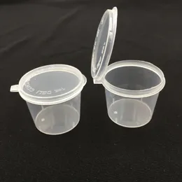 1OZ Box Disposable plastic portion cup Condiment Sauce Snack Souffle Dressing, Jello Shot Cups Containers Packing Boxes DH5885