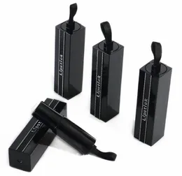2021 Yeni 12.1mm İtme Çekin Kare Siyah Ruj Tüp Çekmece Stil DIY Boş Ruj Şişe Dudak Parlatıcısı Tüp Dudak Balsamı Tüpler Konteyner