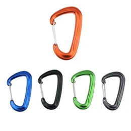 2021 등반 로커 알루미늄 합금 Carabiner 키 체인 야외 캠핑 등반 스냅 클립 잠금 버클 후크 낚시 도구 약 8cm