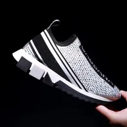 The new spring autumn period of leisure sports running a breathable leather diamond mesh surface travel letter joker lazy lovers shoes for men and women