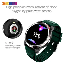 Skmei Sport Men Watches Heart Rate Blood Tracker Mens Wristwatches Ip67 Waterproof Call Remind Male Watch Clock Reloj Hombre W3 Q0524