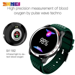 Skmei Sport Uomo Orologi Heart Rate Blood Tracker Mens Orologi da polso Ip67 Impermeabile Call Remind Orologio maschile Orologio Reloj Hombre W3 Q0524