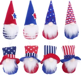 4th of July Party Decoration Gnome Independence Day Hanging Ornaments 4pcs/set Veterana Days Dwarf Gift